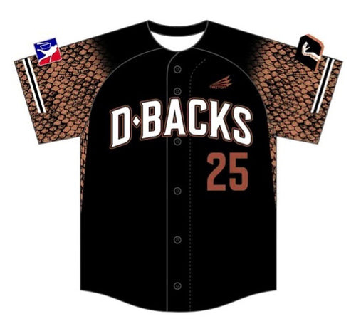 Downtown Diamondbacks “Dark Moxie” Jersey (FULLY CUSTOM)