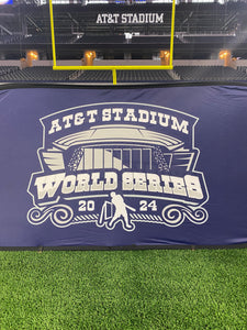 2024 AT&T Stadium World Series Game-Used Oval Pop-Up Fence Panel