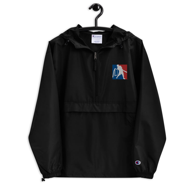 Champion packable jacket sales vertical logo